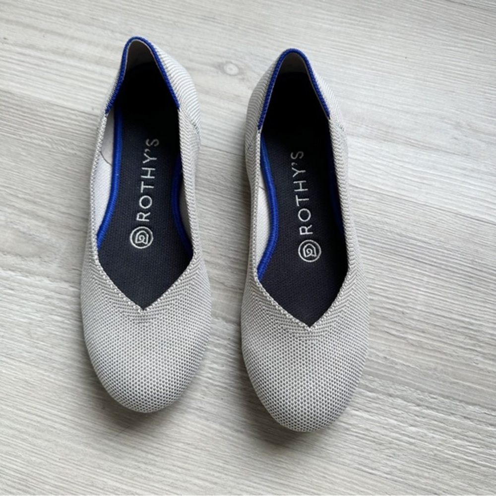 Rothy's Flats with Blue Accent